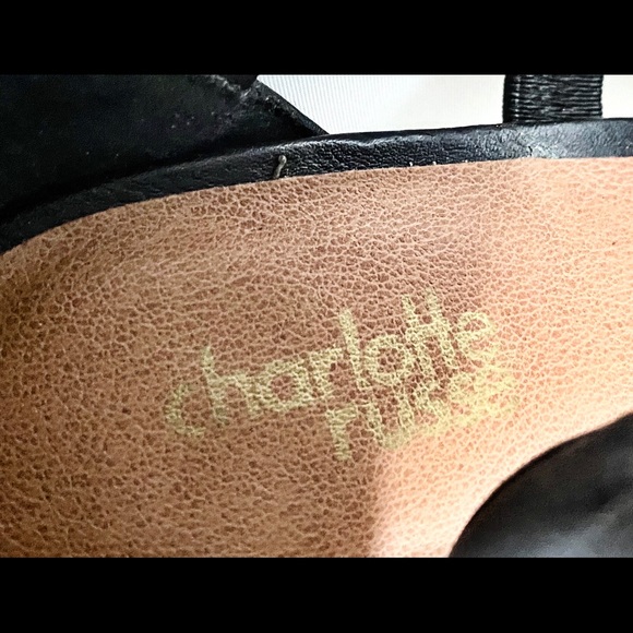 Multiple Straps Stiletto Heel Black Sandals Size 8 - Picture 11 of 12